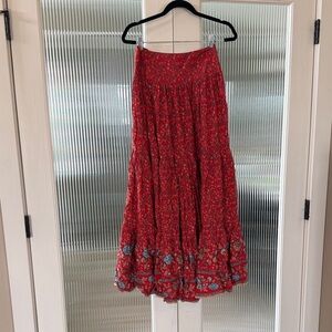 NATURAL LIFE Red Floral Skirt